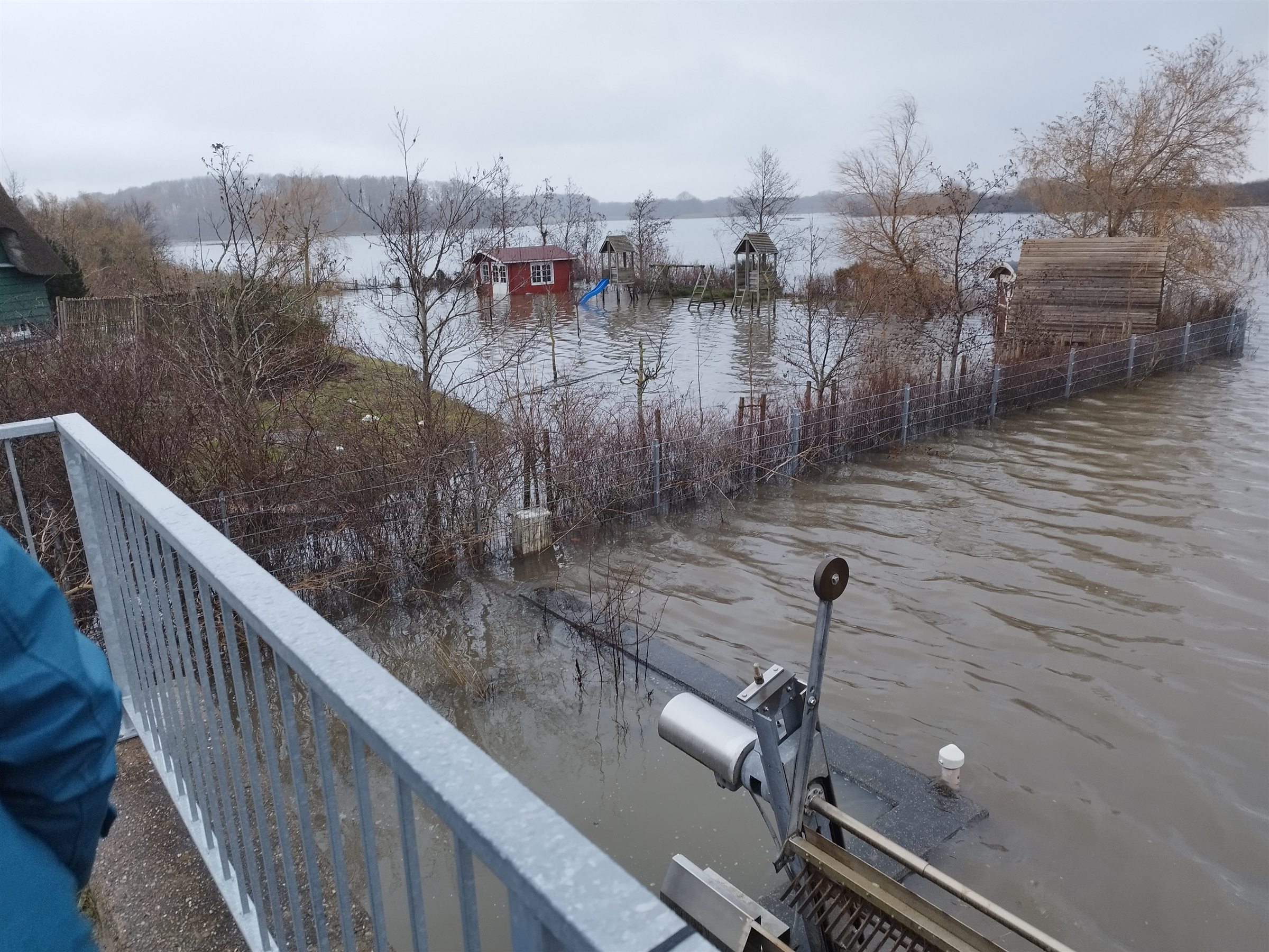 Überflutete Wiesen in der Geltinger Birk
